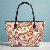 Amai Large Zip Top Satin Tote